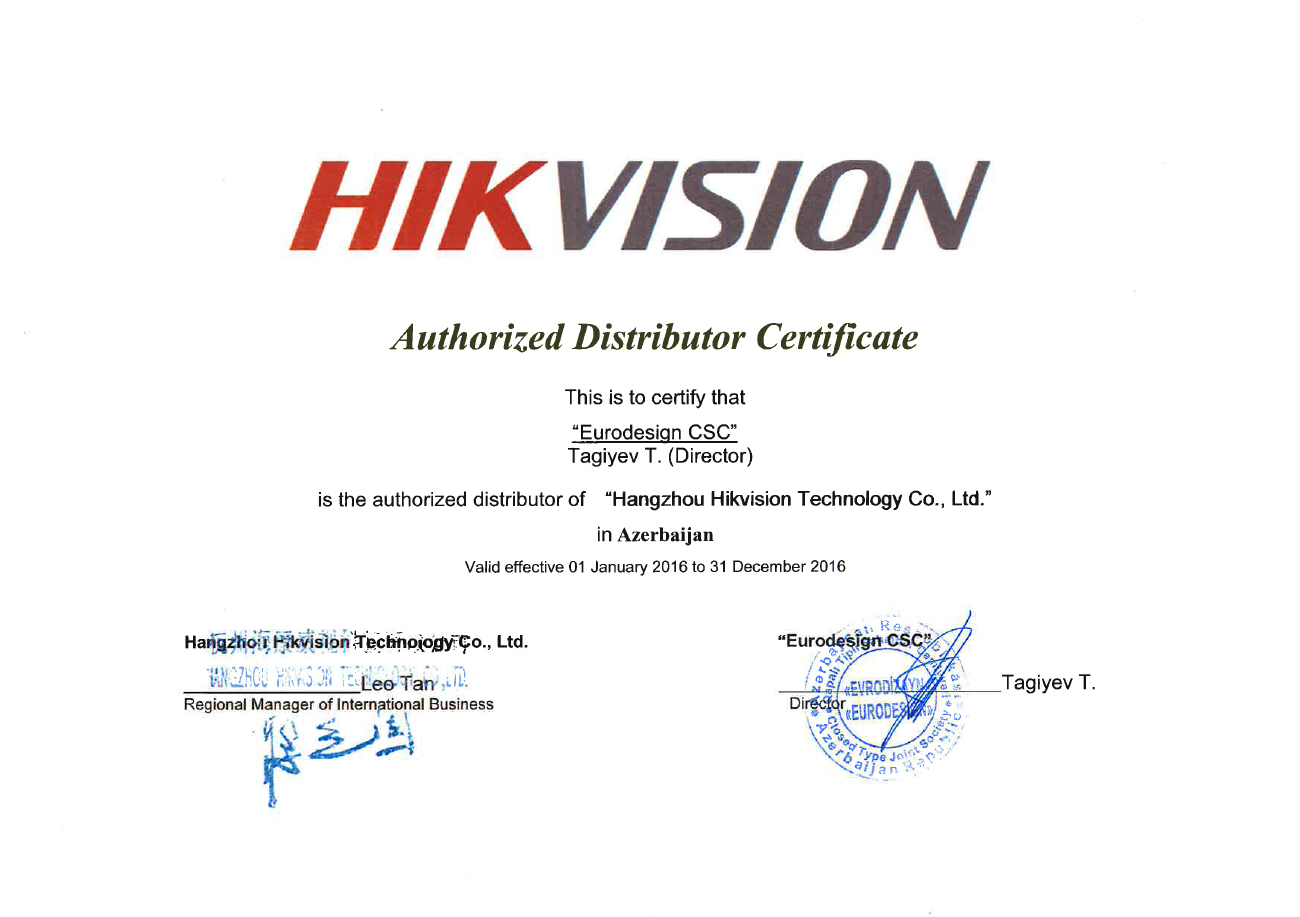 hikvision authorized dealer